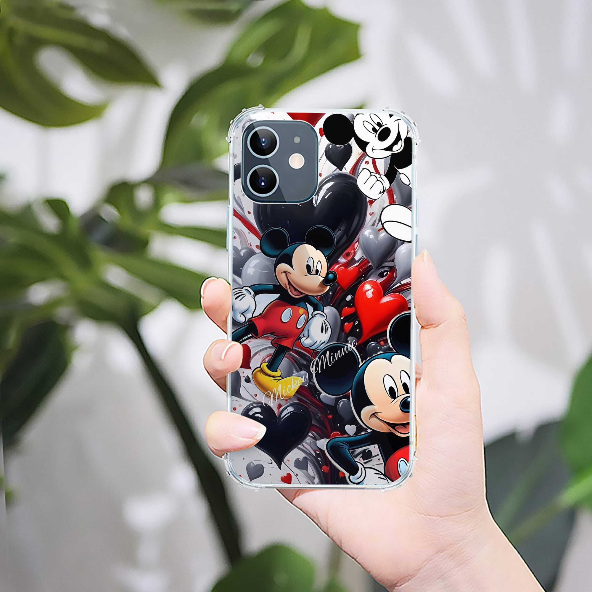 ミッキーマウス Mickey Mouse 【iPhone 12シリーズ対応】透明スマホケース（クリアソフトケース）